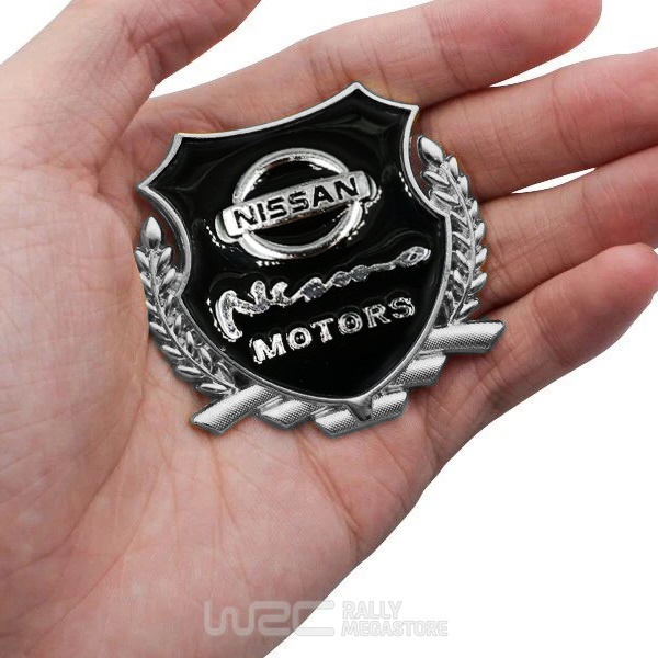 EMBLEME BOUCLIER LOGO NISSAN NISMO MOTORS SILVER